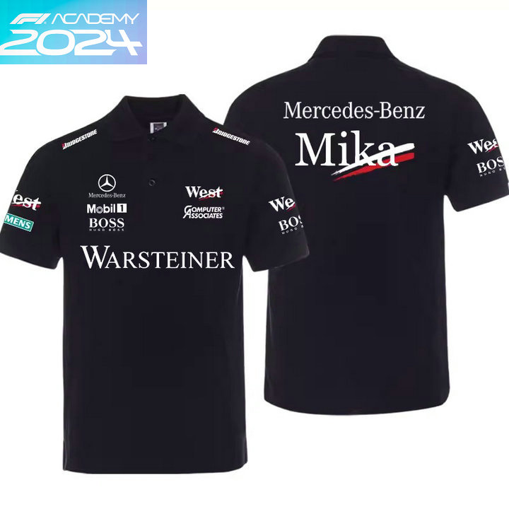 2024 Polo Mika Hakkinen Mercedes-Benz Coton Homme Manche Courte